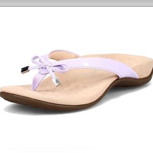 Vionic Women's Rest Bella Toe Post Sandal Size 7W Ladies Orthotic Arch Support